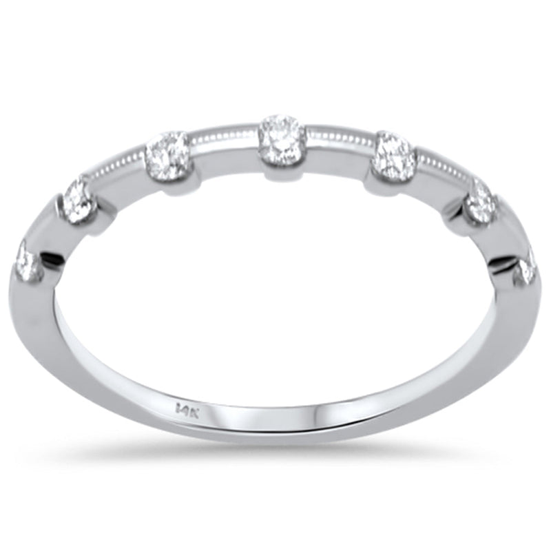 .24ct G SI 14K White Gold Diamond Band Ring Size 6.5