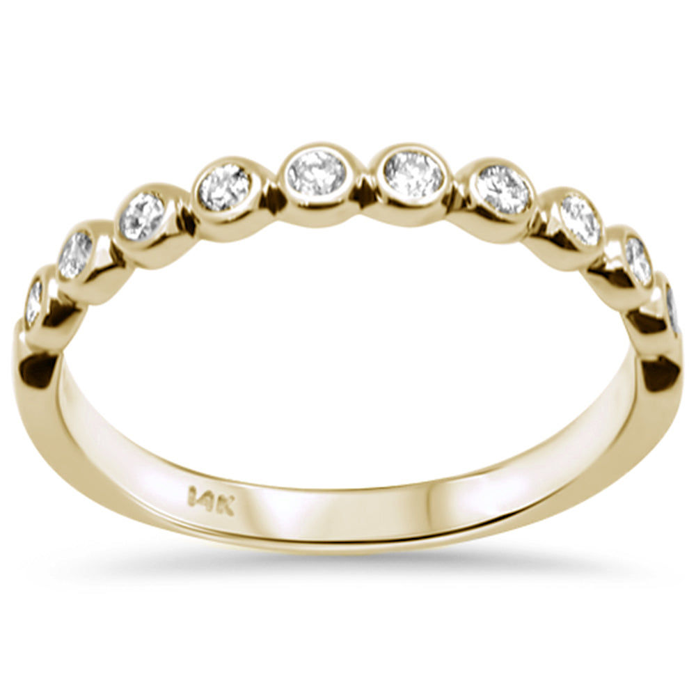 .26ct G SI 14K Yellow Gold Diamond Band Ring Size 6.5