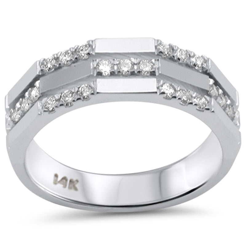 SPECIAL! .34ct G SI 14K White Gold Diamond Band Ring Size 6.5
