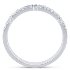SPECIAL! .32ct G SI 14K White Gold Diamond Band Ring Size 6.5