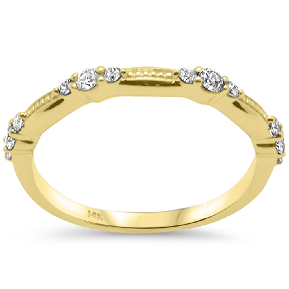 SPECIAL! .28ct G SI 14K Yellow Gold Diamond Band Ring Size 6.5