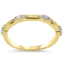 SPECIAL! .28ct G SI 14K Yellow Gold Diamond Band Ring Size 6.5