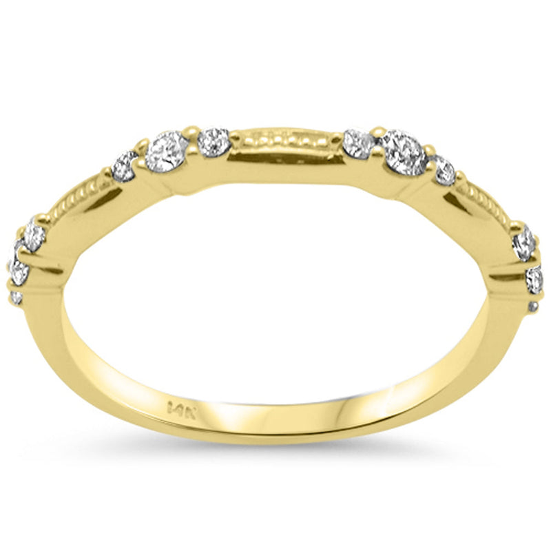 SPECIAL! .28ct G SI 14K Yellow Gold Diamond Band Ring Size 6.5