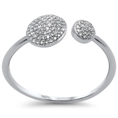 .13ct G SI 14K White Gold Diamond Wrap Around Band Ring Size 6.5