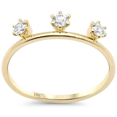 SPECIAL! .26ct G SI 14K Yellow Gold Diamond Band Ring Size 6.5