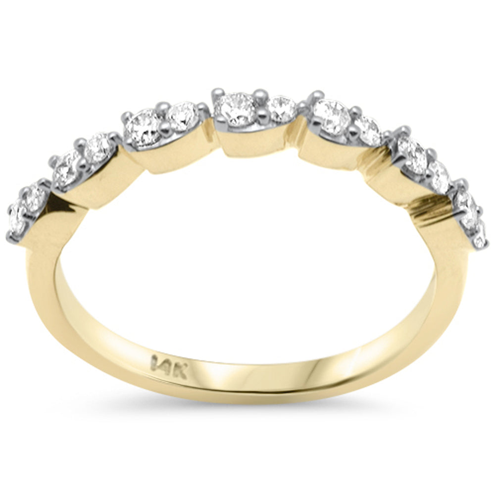 SPECIAL! .33ct G SI 14K Yellow Gold Diamond Band Ring Size 6.5