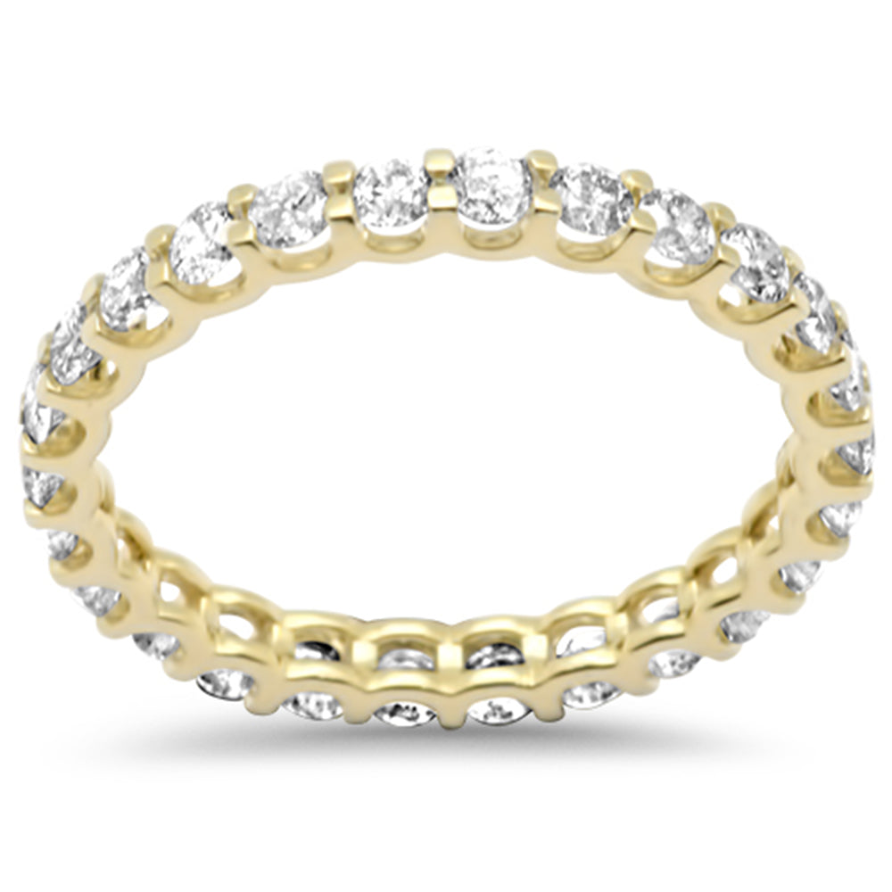 SPECIAL! 1.31ct G SI 14K Yellow Gold Diamond Eternity Band Ring Size 7