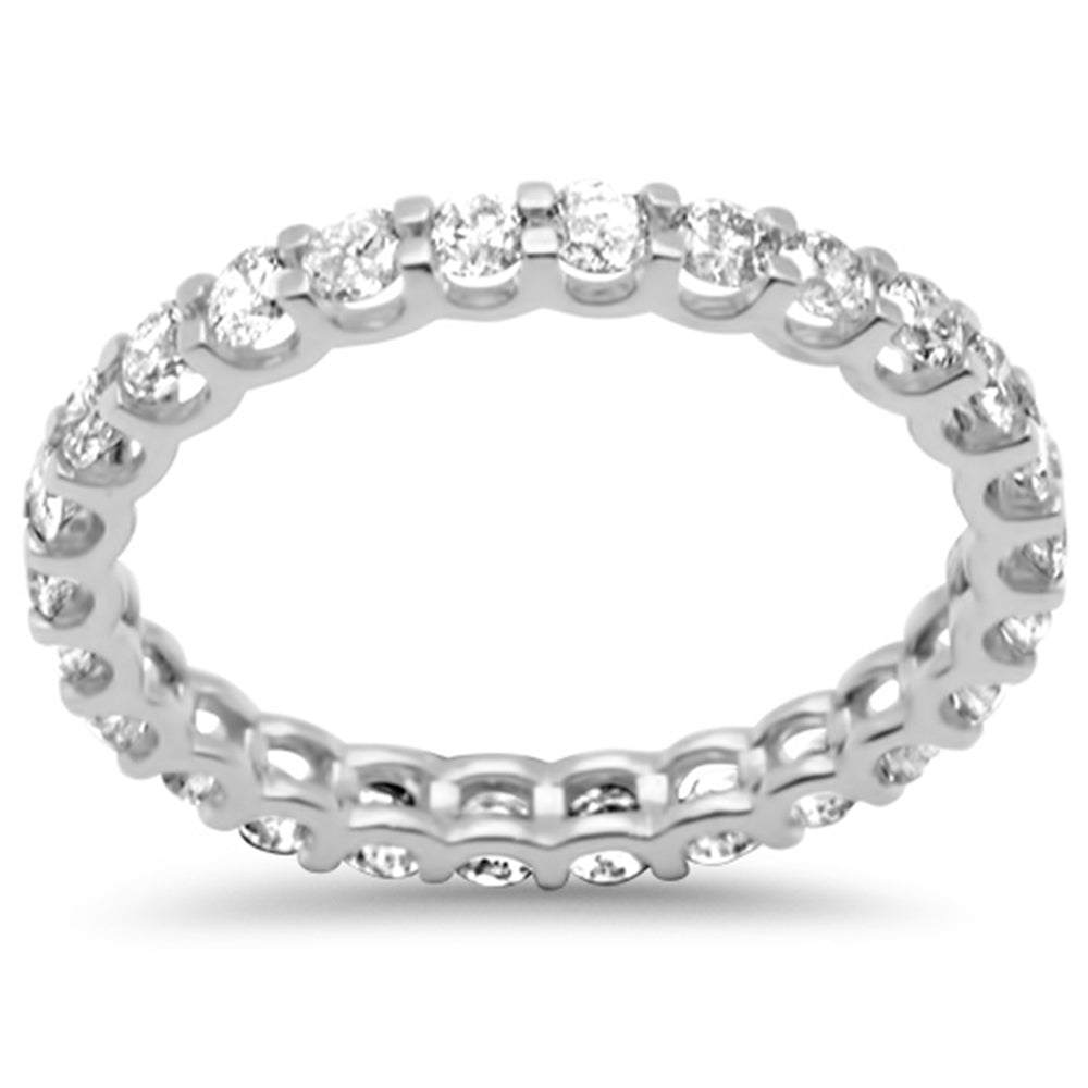 SPECIAL! 1.31ct G SI 14K White Gold Diamond Eternity Band Ring Size 7