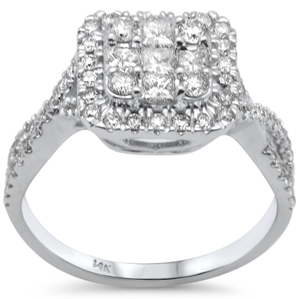 DIAMOND CLOSEOUT!  .85ct G SI 14K White Gold Diamond Band Ring Size 6.5