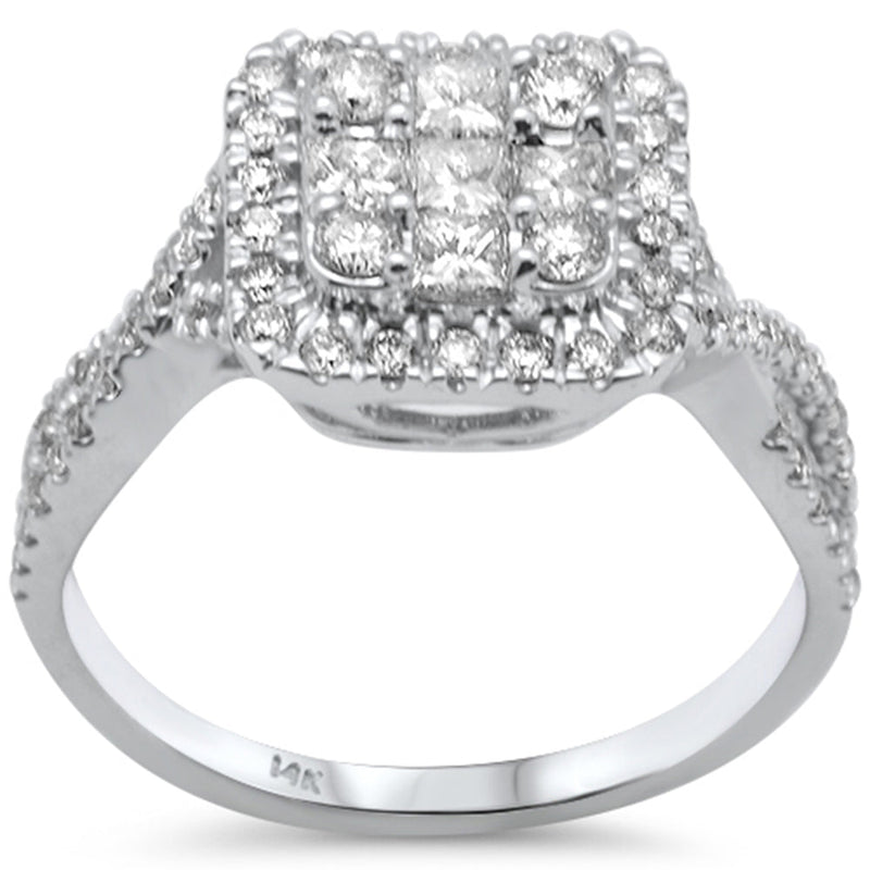 DIAMOND CLOSEOUT!  .85ct G SI 14K White Gold Diamond Band Ring Size 6.5