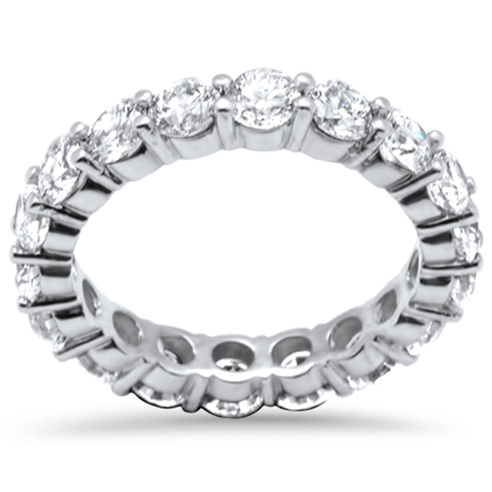 SPECIAL! 3.30ct G SI 14K White Gold Diamond Eternity Ring Size 6.0