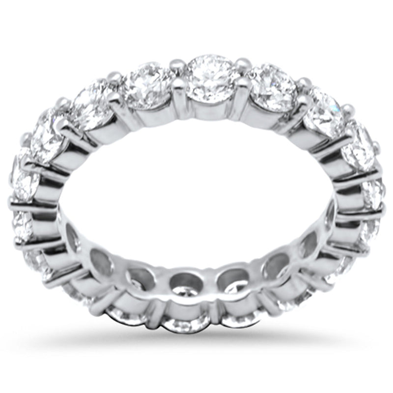 SPECIAL! 3.30ct G SI 14K White Gold Diamond Eternity Ring Size 6.0