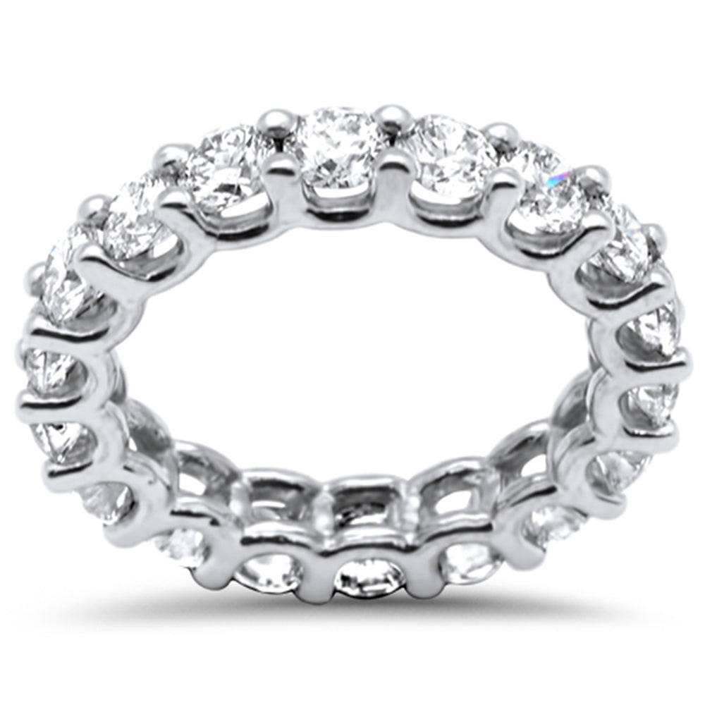 SPECIAL! 3.80ct G SI 14K White Gold Diamond Eternity Ring Size 6.5
