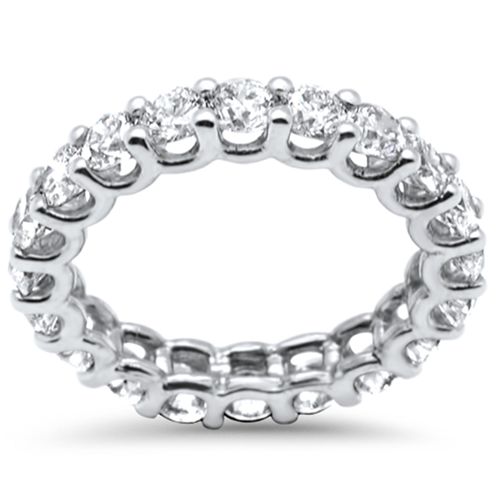 SPECIAL! 3.46ct G SI 14K White Gold Diamond Eternity Ring Size 6.5