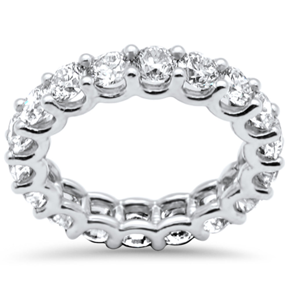 SPECIAL! 3.81ct G SI 14K White Gold Diamond Eternity Ring Size 6.5