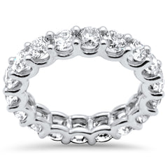 SPECIAL!5.17ct G SI 14K White Gold Diamond Eternity Ring Size 6.5