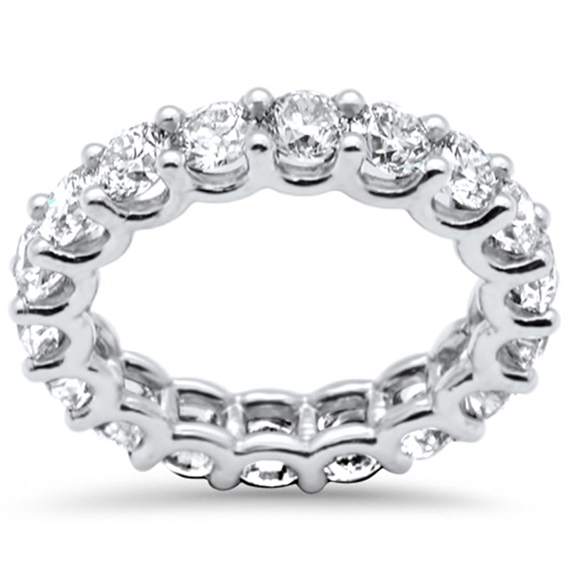 SPECIAL!5.17ct G SI 14K White Gold Diamond Eternity Ring Size 6.5