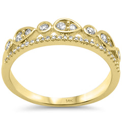 SPECIAL! .32ct G SI 14K Yellow Gold Diamond Band Ring Size 6.5