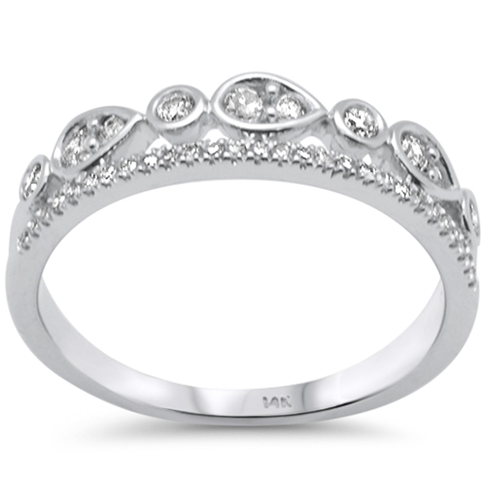 SPECIAL! .33ct G SI 14K White Gold Diamond Band Ring Size 6.5