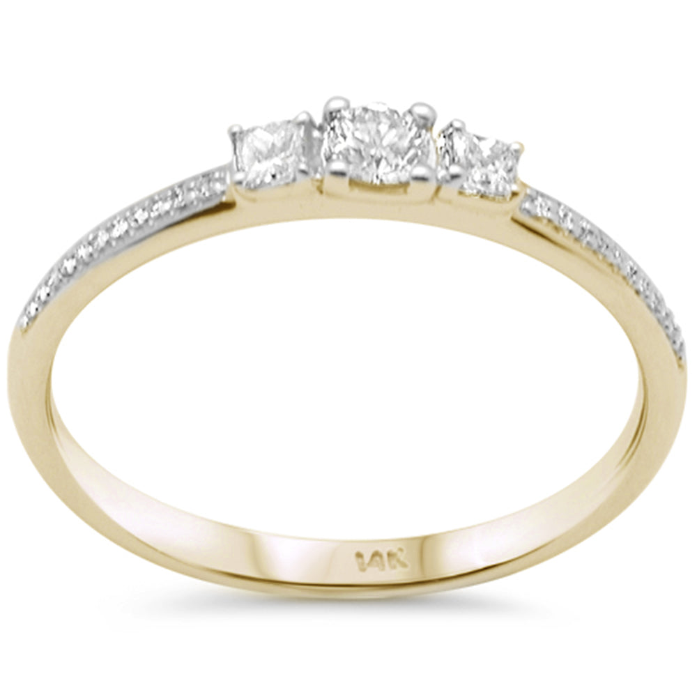 SPECIAL! .25ct G SI 14K Yellow Gold Diamond Petite Band Ring Size 6.5