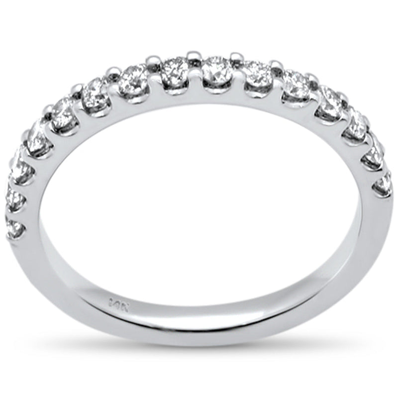 SPECIAL! .50ct G SI 14K White Gold Diamond Wedding Band Ring  Size 6.5