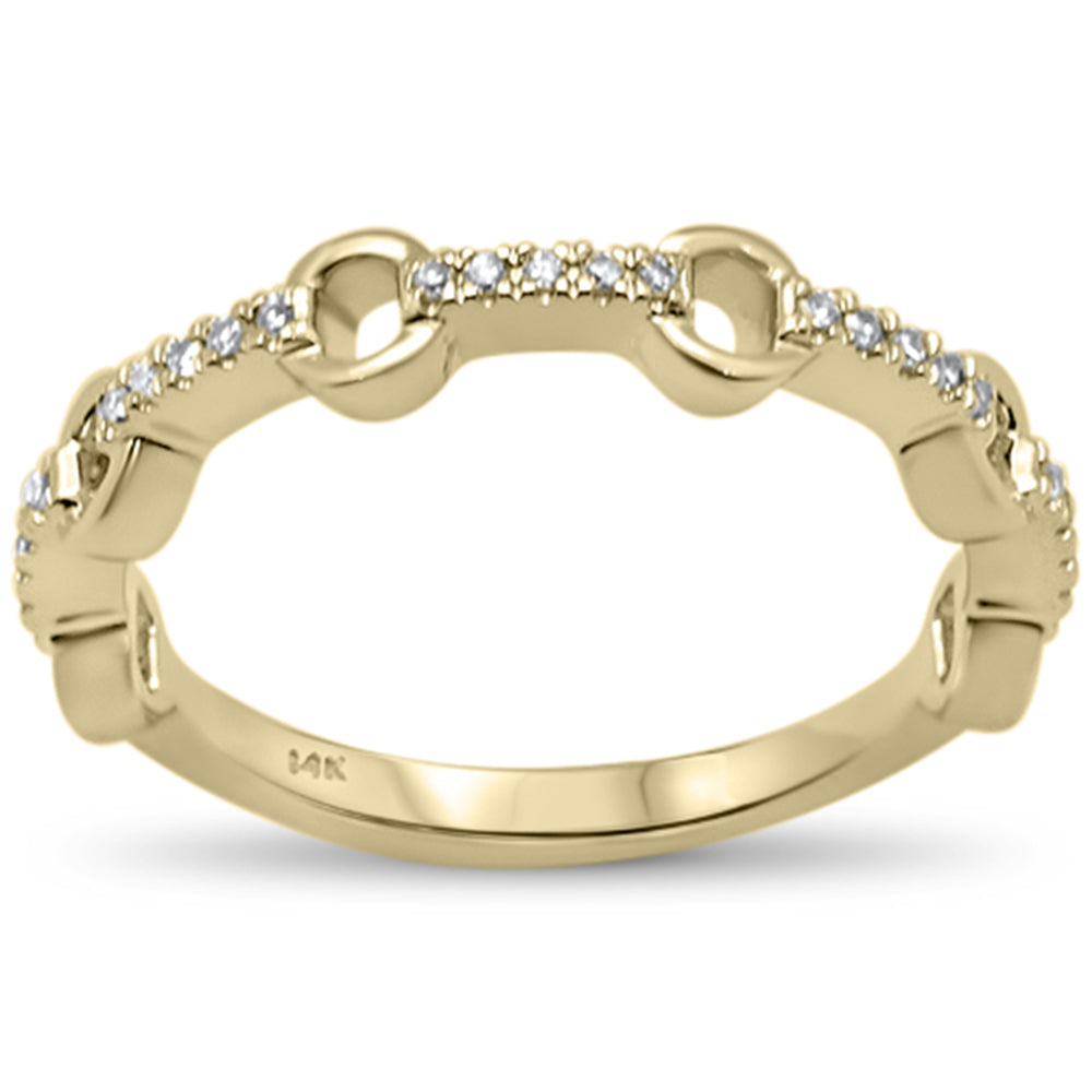 SPECIAL! .10ct G SI 14K Yellow Gold Diamond Band Ring Size 6.5