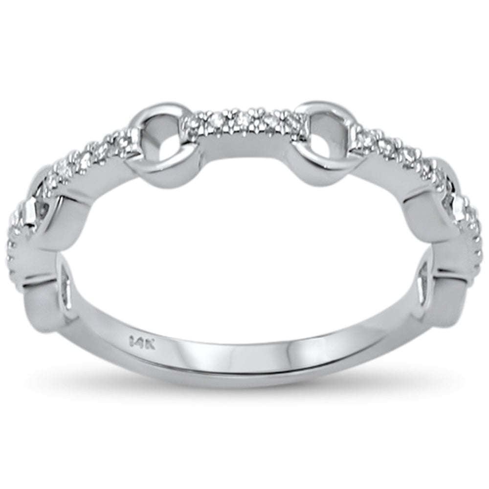 SPECIAL! .10ct G SI 14K White Gold Diamond Band Ring Size 6.5