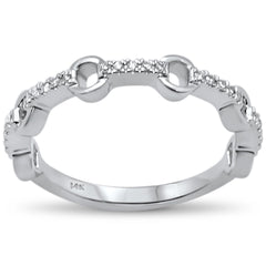 SPECIAL! .10ct G SI 14K White Gold Diamond Band Ring Size 6.5