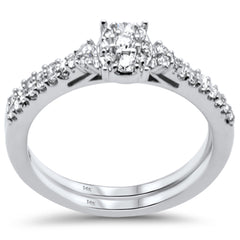 SPECIAL!.38ct G SI 14K White Gold Diamond Engagement Ring Size 6.5