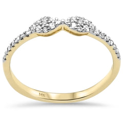 .16ct G SI 14K Yellow Gold Diamond Ring Band Size 6.5