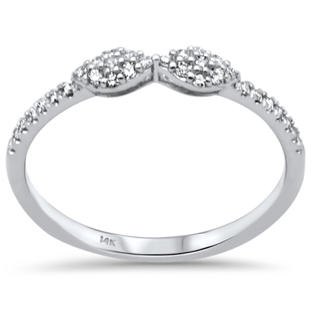 .15ct G SI 14K White Gold Diamond Ring Band Size 6.5