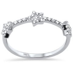 SPECIAL! .17ct G SI 14K White Gold Diamond Ring Band Size 6.5