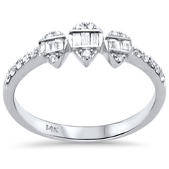 SPECIAL! .24ct G SI 14K White Gold Diamond Ring Band Size 6.5