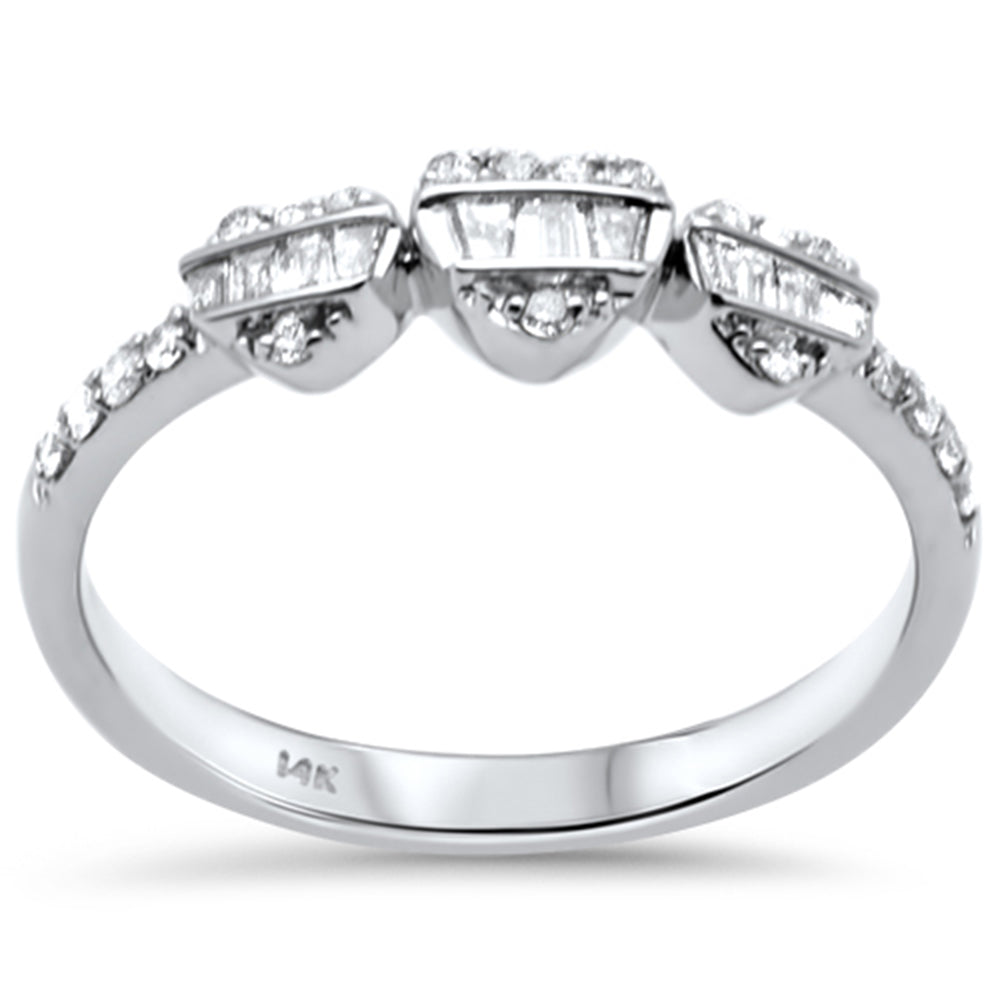 SPECIAL! .27ct G SI 14K White Gold Diamond Ring Band Size 6.5
