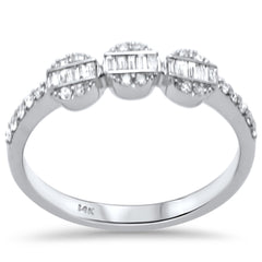 SPECIAL! .28ct G SI 14K White Gold Diamond Ring Band Size 6.5