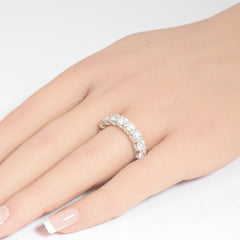 SPECIAL!5.12ct G SI 14K White Gold Diamond Eternity Ring Size 6.5