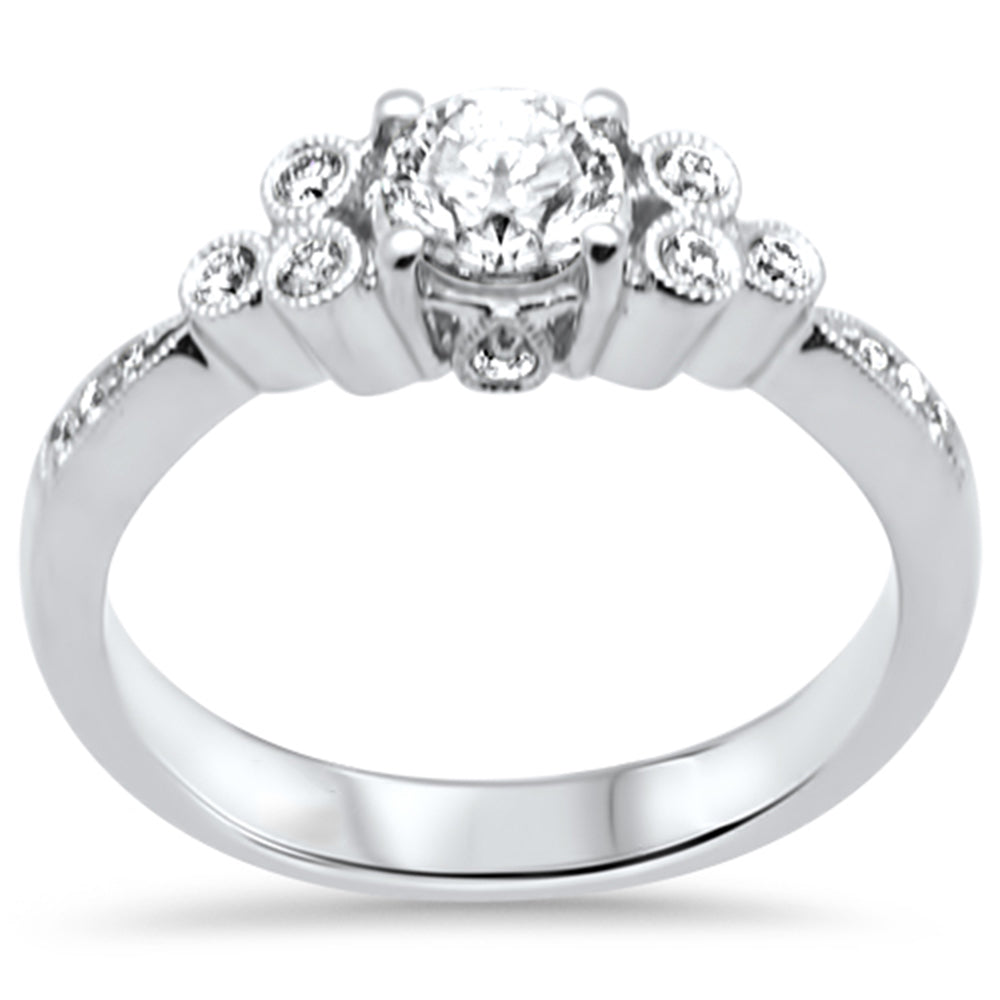 SPECIAL! .72ct G SI 18K White Gold Diamond Engagement Ring  Size 6.5