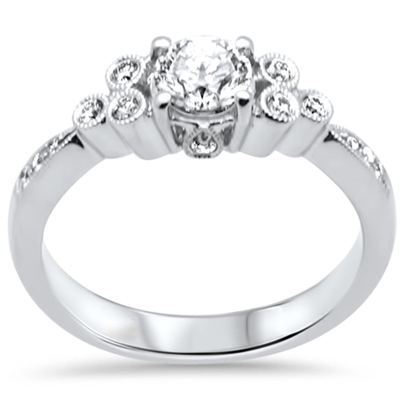 SPECIAL! .72ct G SI 18K White Gold Diamond Engagement Ring  Size 6.5