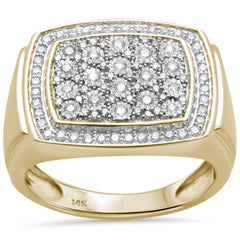 SPECIAL! .61ct 14K Yellow Gold Diamond Men's Ring Band Size 10