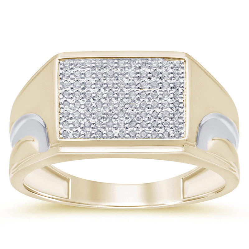 SPECIAL! .26ct G SI 14K Yellow Gold Diamond Men's Band Ring Size 10