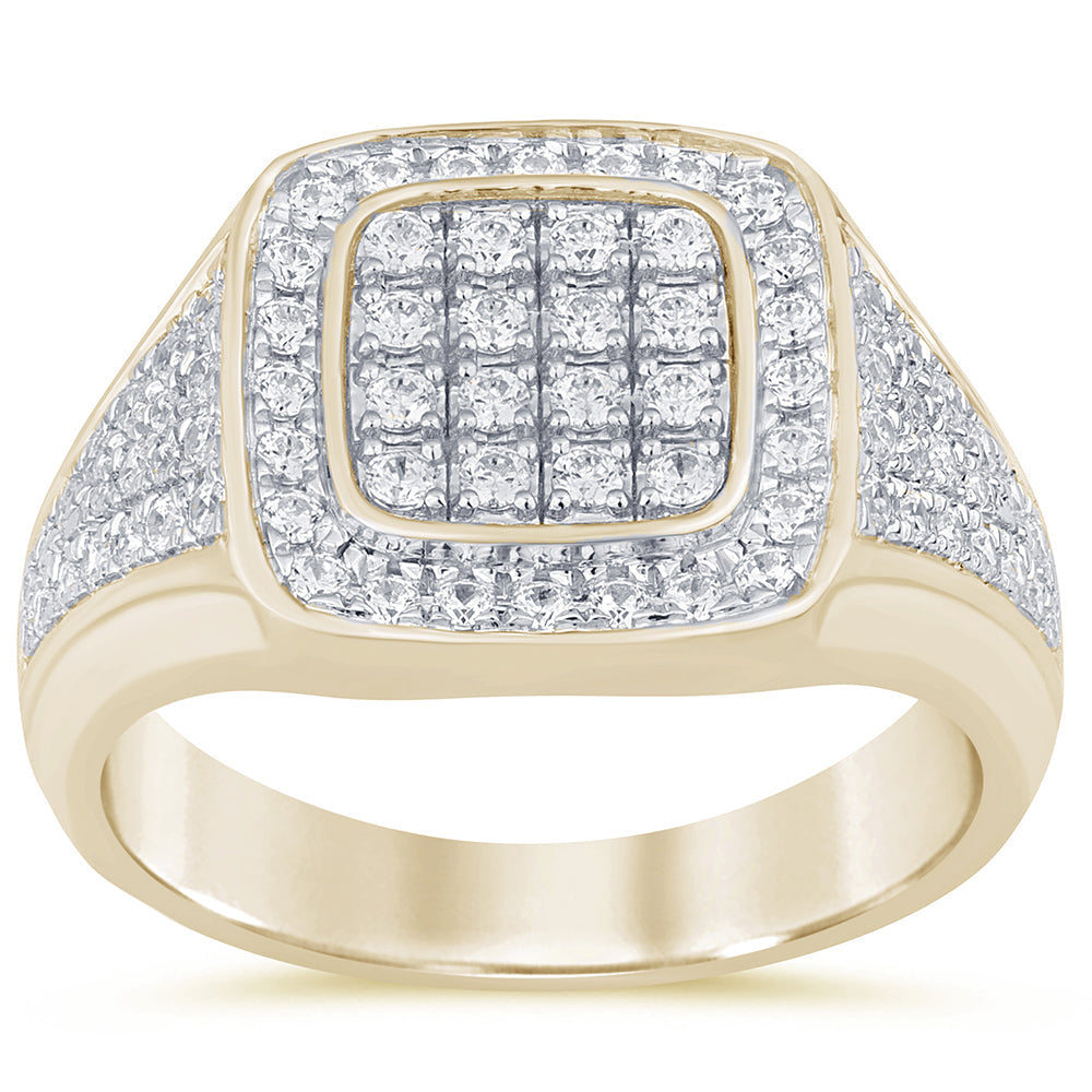 SPECIAL! 1.00ct G SI 14K Yellow Gold Diamond Men's Band Ring Size 10