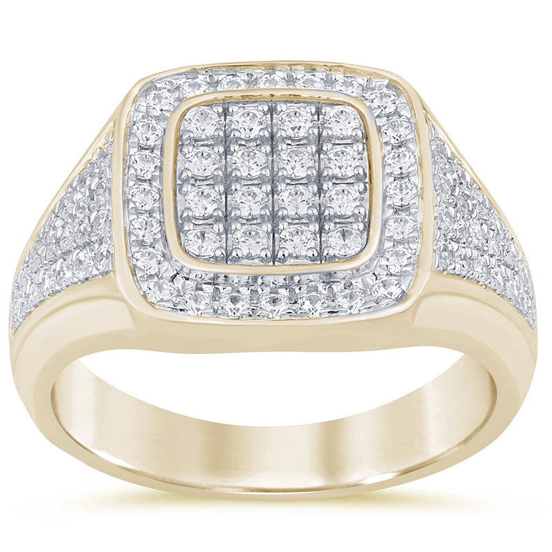 SPECIAL! 1.00ct G SI 14K Yellow Gold Diamond Men's Band Ring Size 10