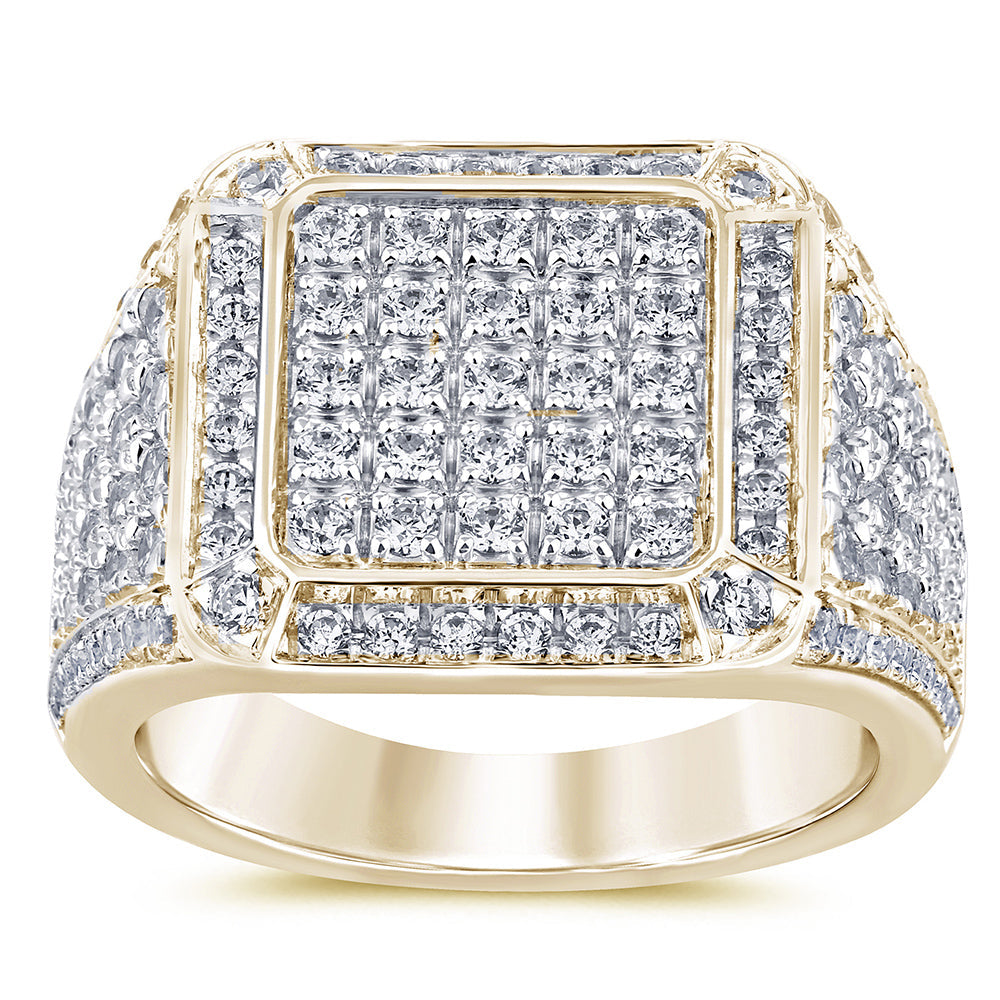 SPECIAL! 2.00ct G SI 14K Yellow Gold Diamond Men's Band Ring Size 10