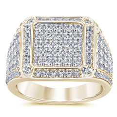 SPECIAL! 2.00ct G SI 14K Yellow Gold Diamond Men's Band Ring Size 10