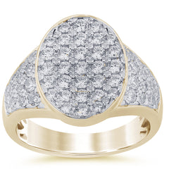 SPECIAL! 1.99ct G SI 14K Yellow Gold Diamond Men's Band Ring Size 10
