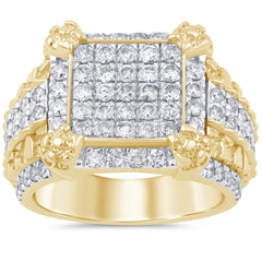 SPECIAL! 2.54ct G SI 14K Yellow Gold Diamond Men's Band Ring Size 10