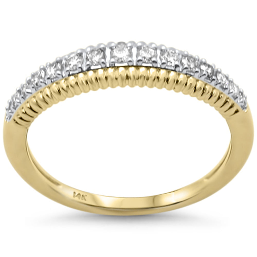 SPECIAL!.24ct G SI 14K Yellow Gold Diamond Band Ring Size 6.5