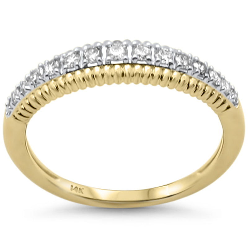 SPECIAL!.24ct G SI 14K Yellow Gold Diamond Band Ring Size 6.5