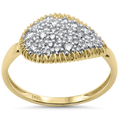 SPECIAL!.38ct G SI 14K Yellow Gold Diamond Womens Band Ring Size 6.5