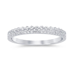 SPECIAL! .24ct G SI 14K White Gold Diamond Band Ring Size 6.5